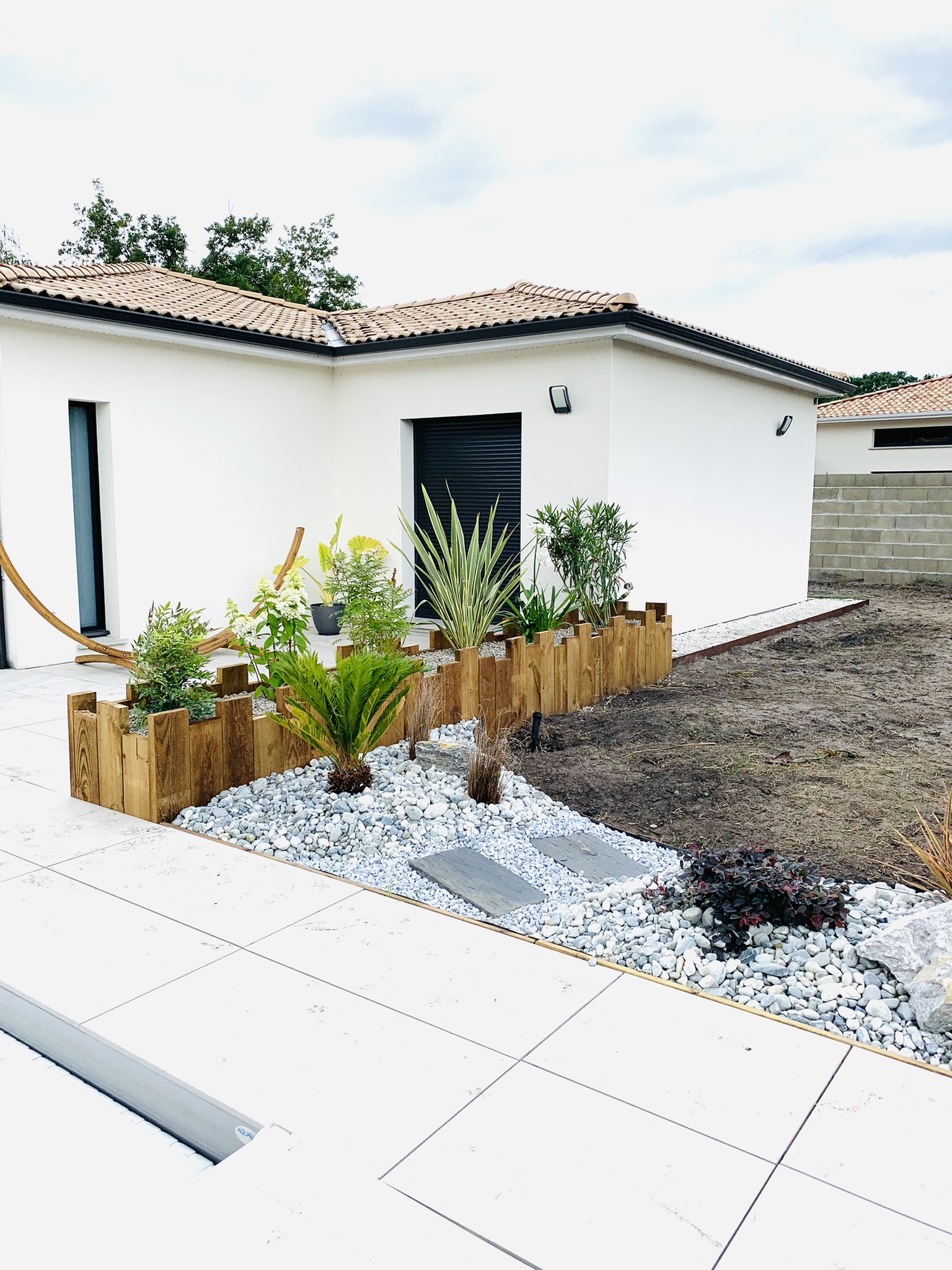 Création complète d&rsquo;un jardin paysager à Cestas