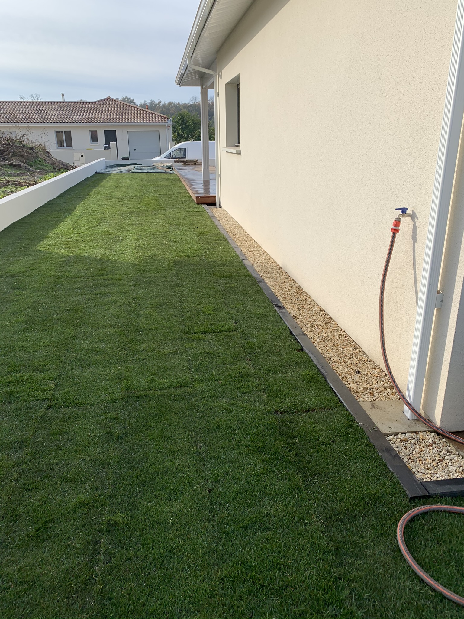 Enrochement paysager à Cestas