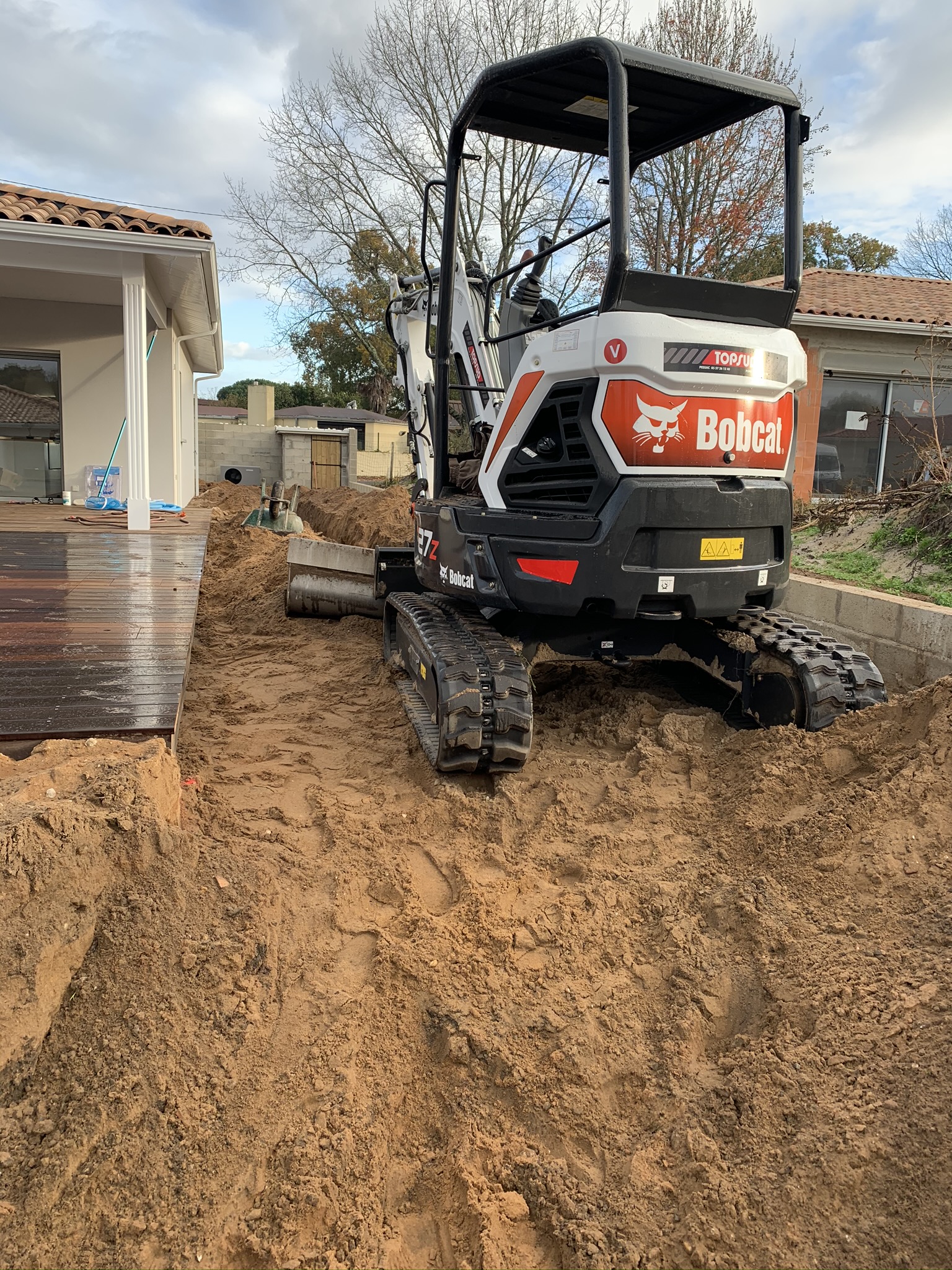 Enrochement paysager à Cestas