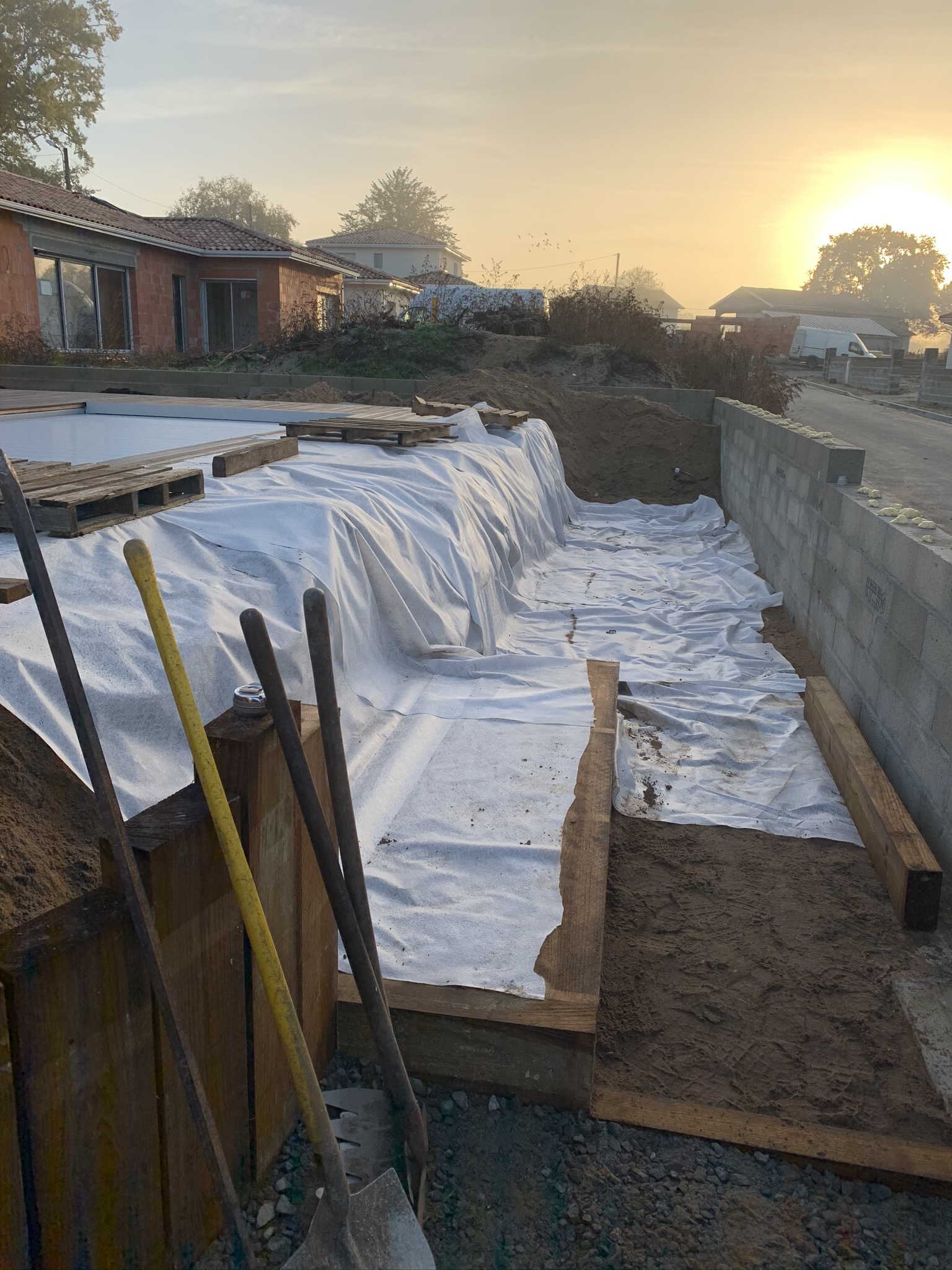 Enrochement paysager à Cestas