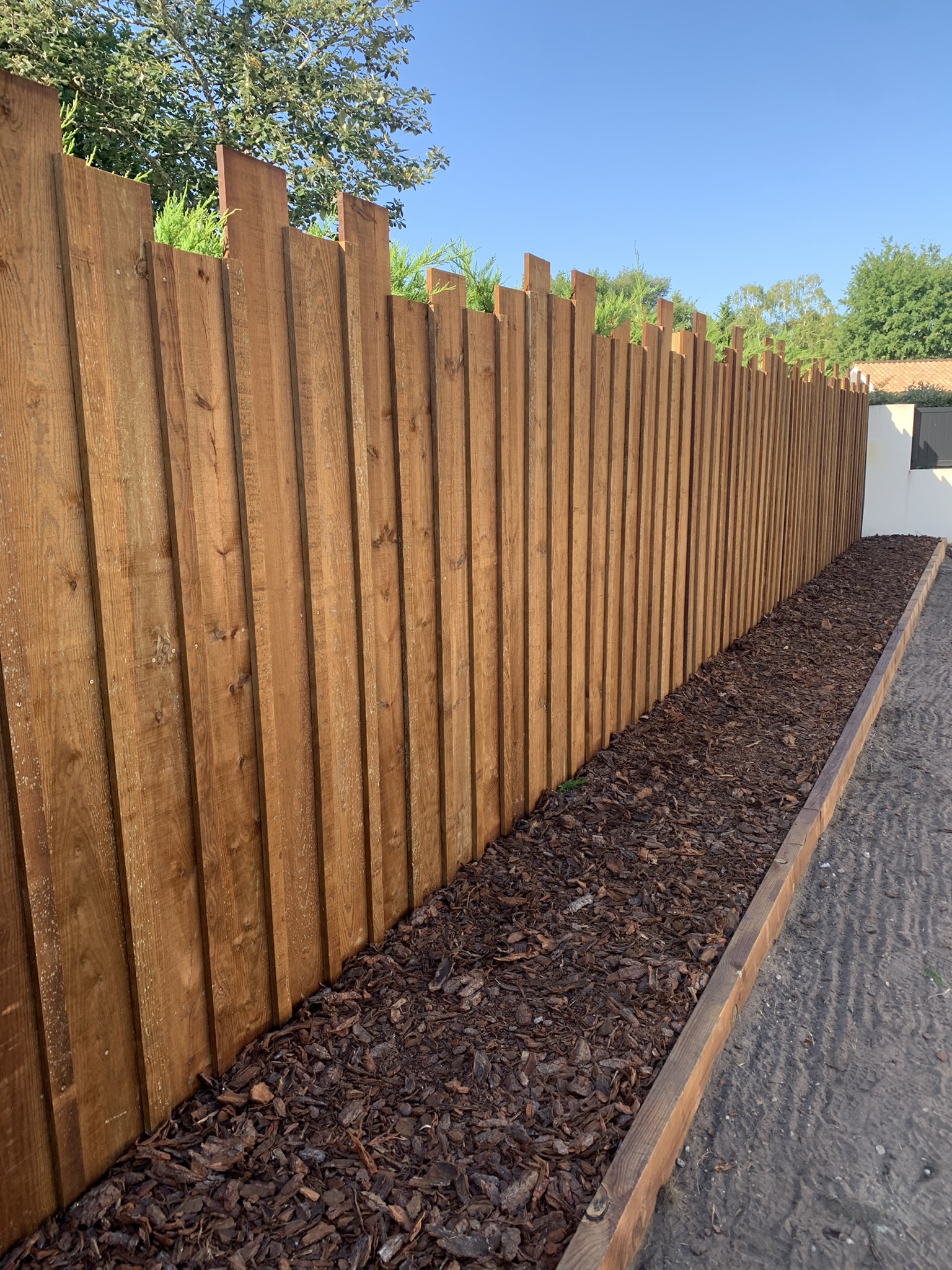 Pose de clôture volige autoclave à Cestas